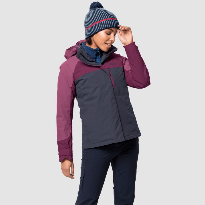 Jack Wolfskin Womens Whitney Peak 3in1 Jacket Navy 731594CUO